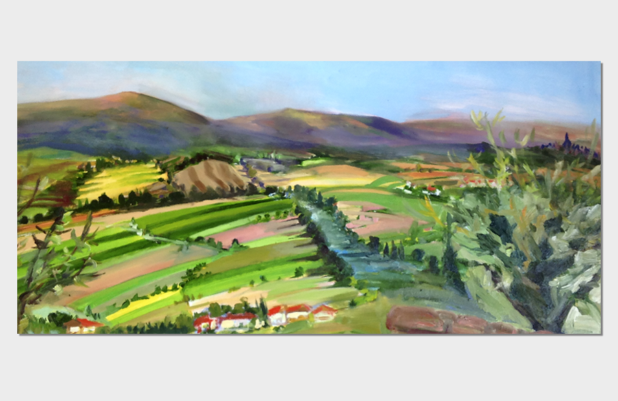 Umbrian Landscape 12x24 Oil