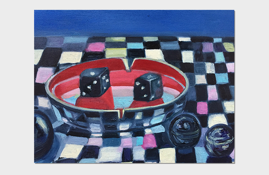 Roll the Dice 11x14 Oil
